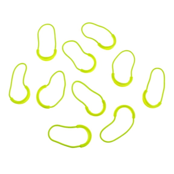 FVDPWYE 10 Pcs Plastic U Shape Zip Puller Strong Zipper Pull Cord Fluorescent Green