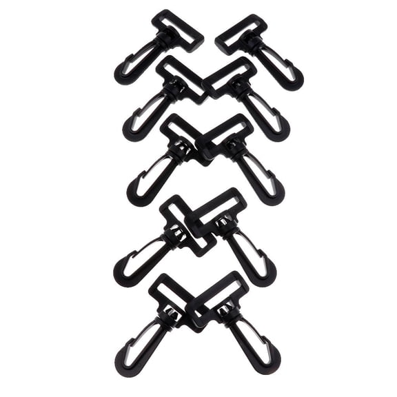 FVDPWYE 10 Pieces 2 / 2.5 / 3 / 3.8mm Plastic Swivel Snap Hooks Buckle Material Paracord 30mm