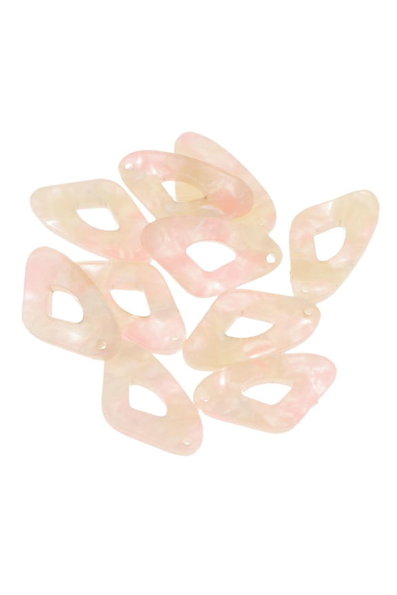 10 Pieces Acrylic Charms Pendants DIY Earring Jewelry Making Pink