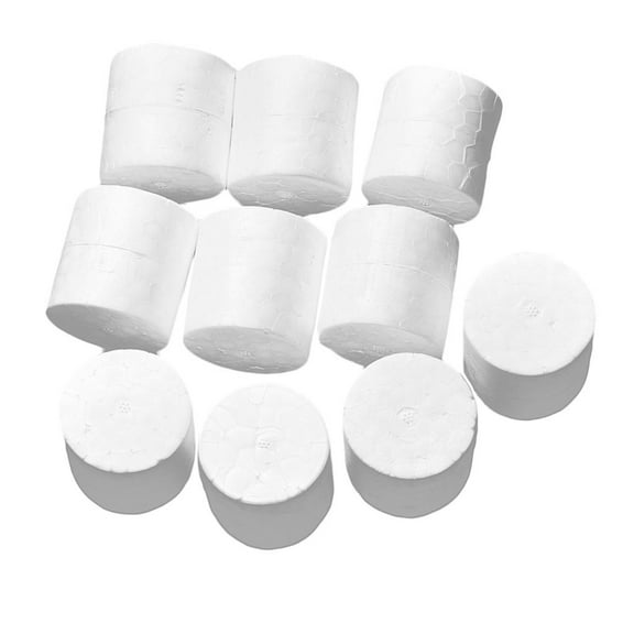 FVDPWYE 10 Pieces DIY Cylinder Shape Foam Material for DIY Craft 3.9x3.9cm