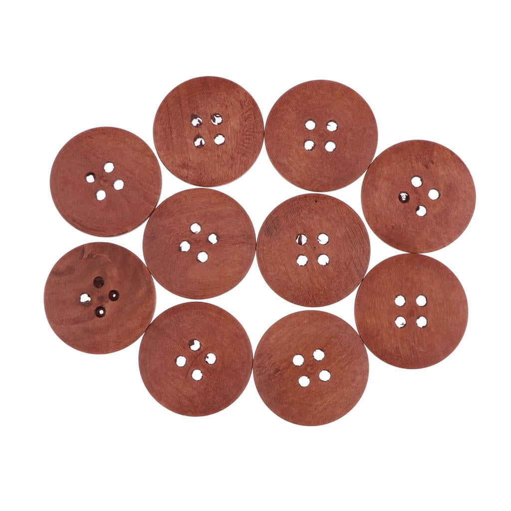 FVDPWYE 10 Pieces Flat Wooden Button Sewing Clothes Accessories 50mm ...