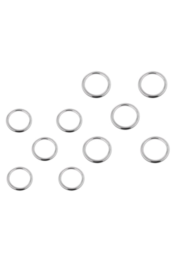 10 Pieces Smooth Welded Boat Marine Stainless Steel O Ring 4x25mm/3x20mm