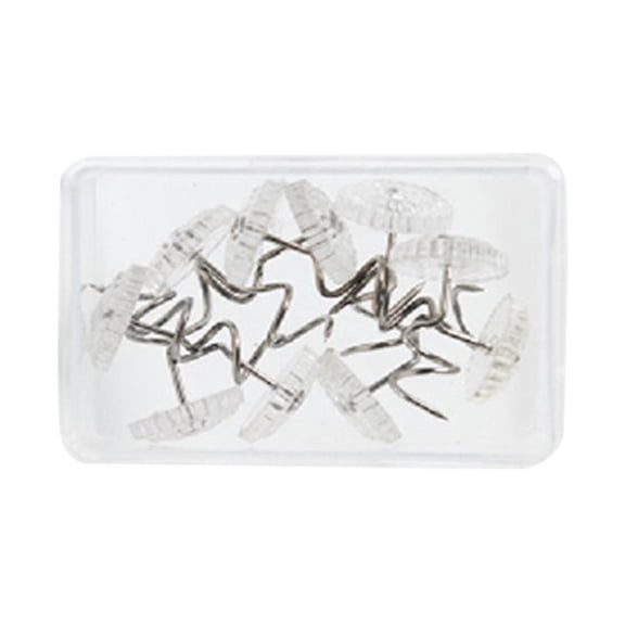 FVDPWYE 10 Pieces Twist Pins with Clear Heads Fixed Fastener for Couch Chair Slipcovers