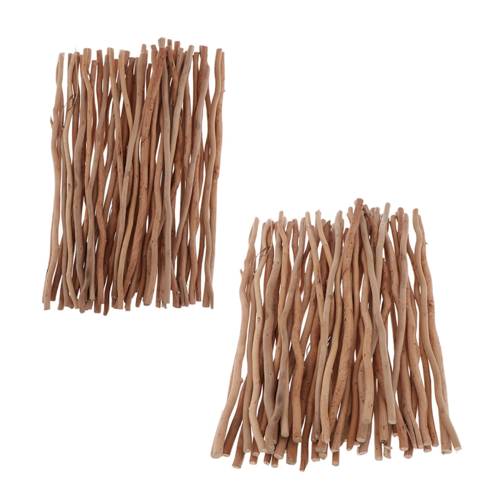 FVDPWYE 100Pcs Driftwood Tree Branch Twig Home Wood Stick Natural Decoration 30/40cm
