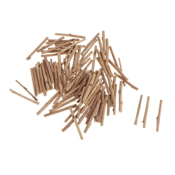FVDPWYE 100Pcs Wood Crafts Sticks 3mm Diameter Wooden Dowel Rods for Woodworking Macrame
