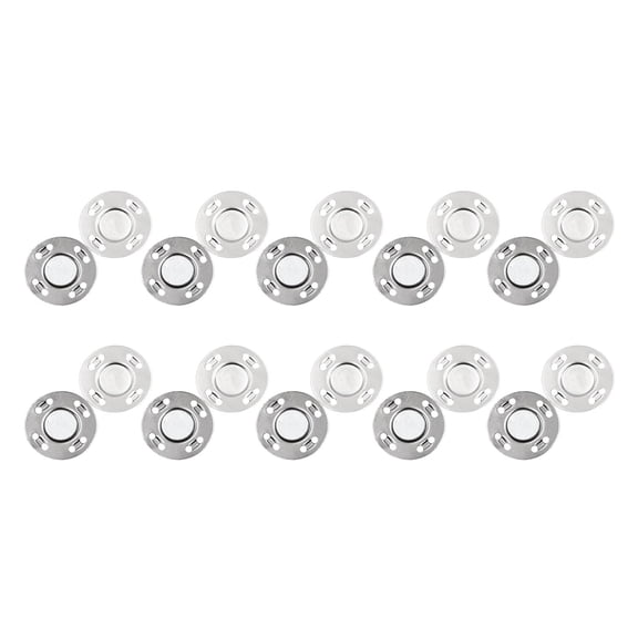 FVDPWYE 10Pair Magnetic Button Clasps Snaps Knitting Quilting Sewing Jean Coats Closure for Handbag Leather Scrapbooking DIY Craft Supplies silvery