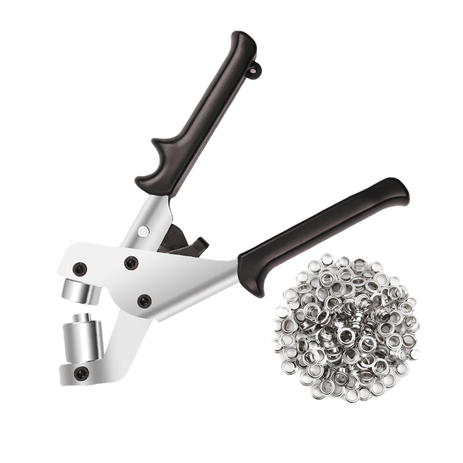 FVDPWYE 10mm Eyelet Grommet Plier Fabric Canvas Setter Stainless Steel Tool Kit Set with