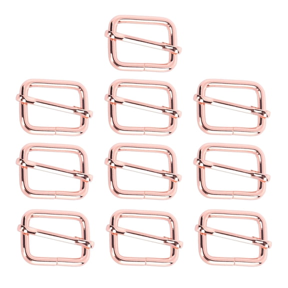 FVDPWYE 10pcs Buckle Adjustable Quick Release Replacement Clips 25x19mm Rose gold