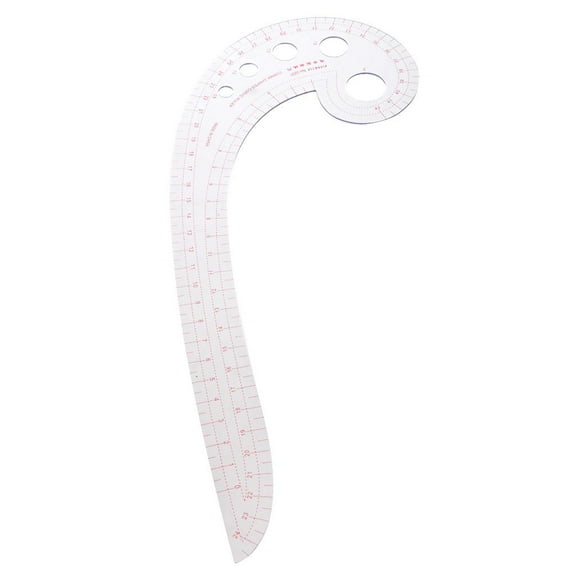 FVDPWYE 11.8 inch Long Sewing Ruler -Multi functional Comma Shaped Clear Curve Ruler