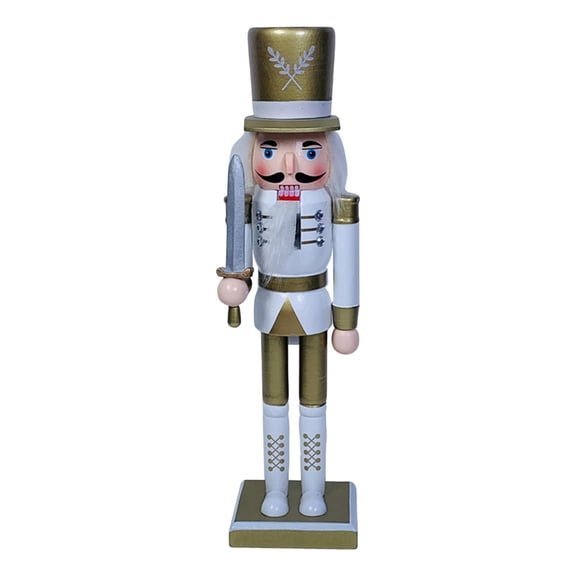 FVDPWYE 12" Nutcracker Figures Decor Figures Decor Golden Golden Flat