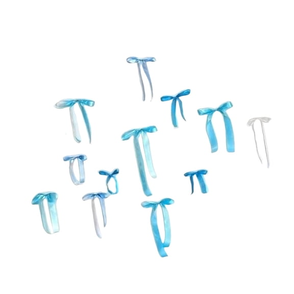 FVDPWYE 12 Pieces Bow Wall Decor Background Backdrop for Party Bachelorette Coquette Blue