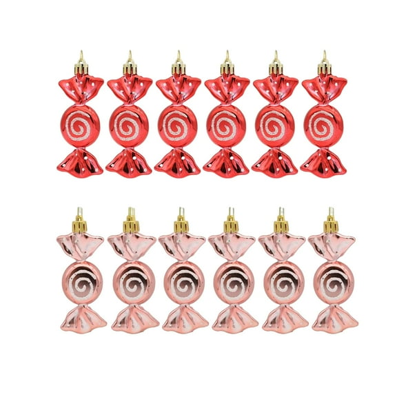 FVDPWYE 12pcs Sweets Candy Ornaments Xmas Tree Hanging Decorations for Home Wedding
