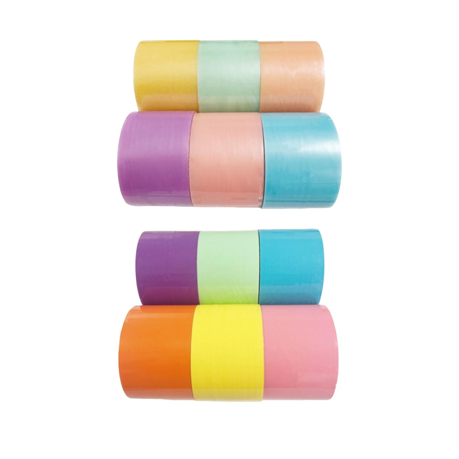 FVDPWYE 12x Sticky Ball Rolling Tapes Handmade Crafts Supplies Colored Ball Tape 6cm