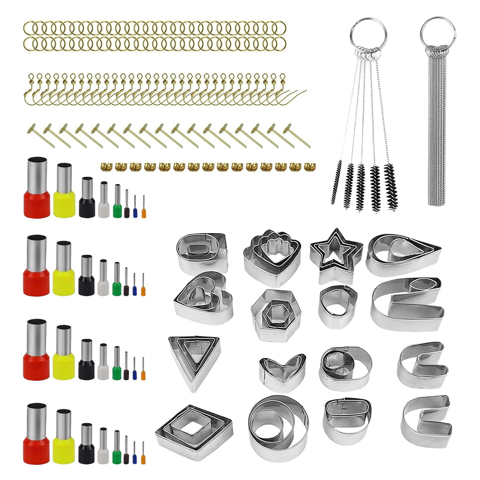 FVDPWYE 169Pcs Clay Cutters Set Jewelry Making Earring Pattern Cutting Mold Tools Making