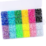 FVDPWYE 19200pcs Rhinestones Crystal AB Gems Set for Craft Nail Art Decoration 3mm
