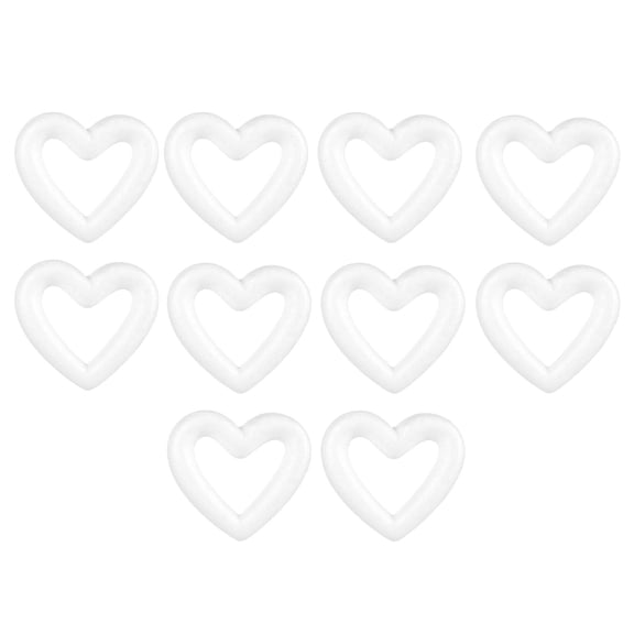 FVDPWYE 2/5/10 Heart Shape Styrofoam Foam Crafts Decor for Handmade DIY Modelling Crafts 13.5CM