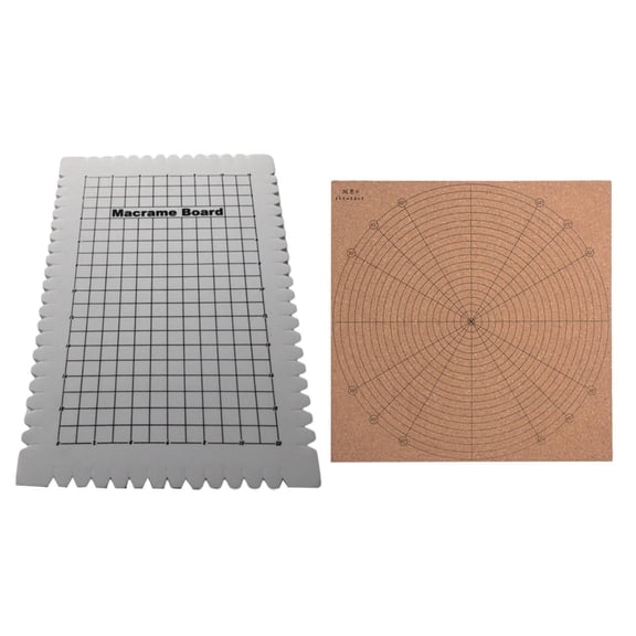 FVDPWYE 2 Pack Macrame Board for DIY Crochet Knotting String Bracelet Crafts Jewelry