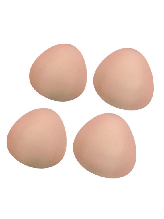 2 Pairs Bra Inserts Push Up Pad Swimwear Sportwear Padding Inserts Nude