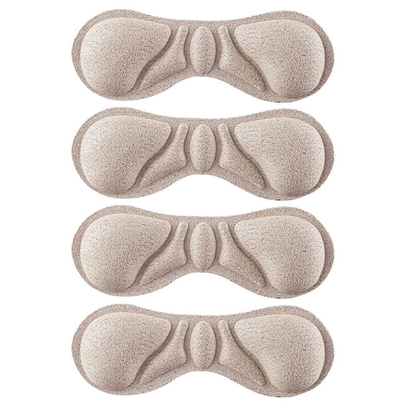FVDPWYE 2 Pairs High Heel Grip for Women/Men, Heel Sticker for Shoes Too Big, Shoes Filler Heel Liner Beige