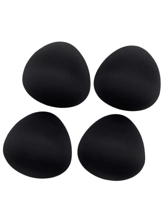 2 Pairs Sponge Bra Pad Insert Push Up Bra for Swimsuit 10cm Black Black C