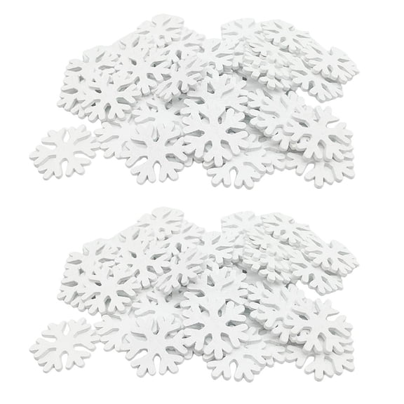 FVDPWYE 2 Pcs Christmas Snowflakes Snow Poinsettias Decoration Window Decoration Table