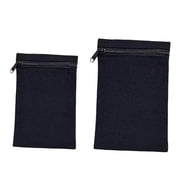 FVDPWYE 2 Pieces Coats Pocket Sew in Side Pocket with Zipper Phone Pouch DIY Coat Inside Style A