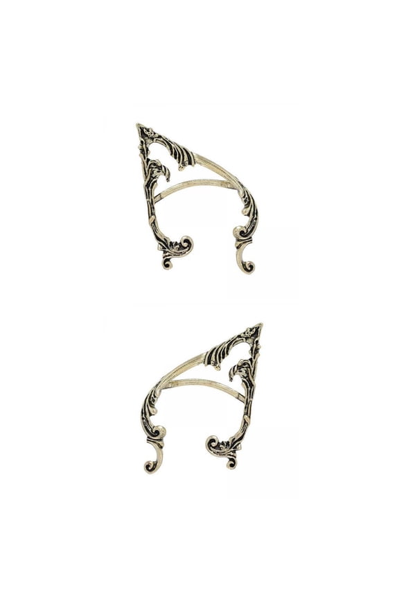 2 Pieces Ear Cuff Ear Clip Ear Wrap Fairy Elf Jewelry Vintage Hollow Cosplay