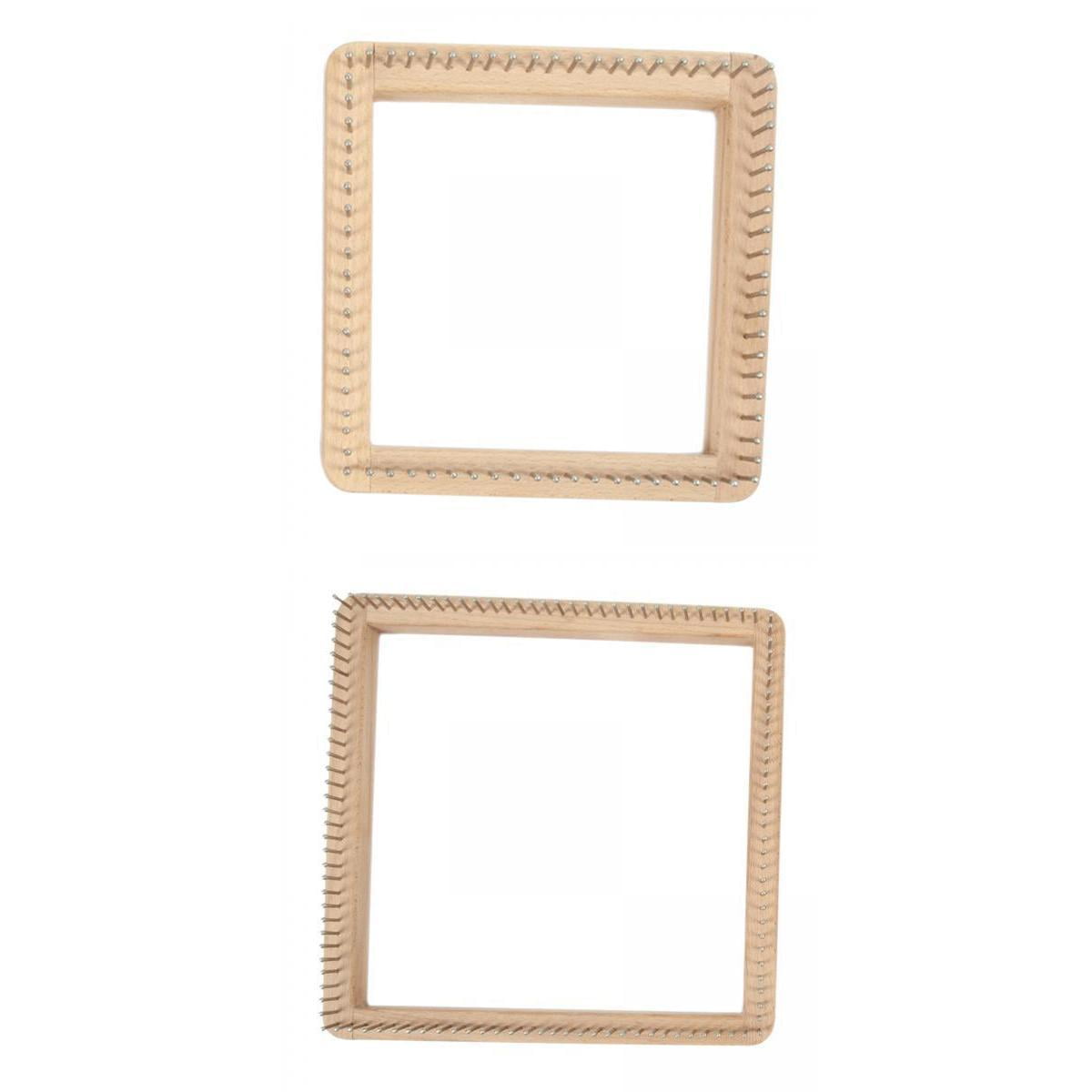 FVDPWYE 2-Pieces Handmade Knitting Loom Weaving Board DIY Needlework Durable Crochet