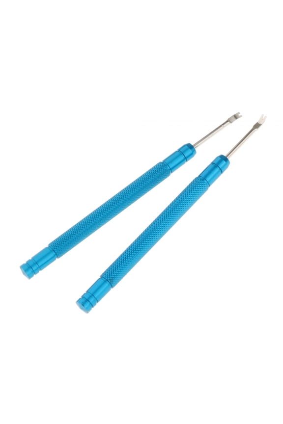 2 Pieces Watch Hand Remover Hand Tool Portable Crafting Watch Modification Watch Blue