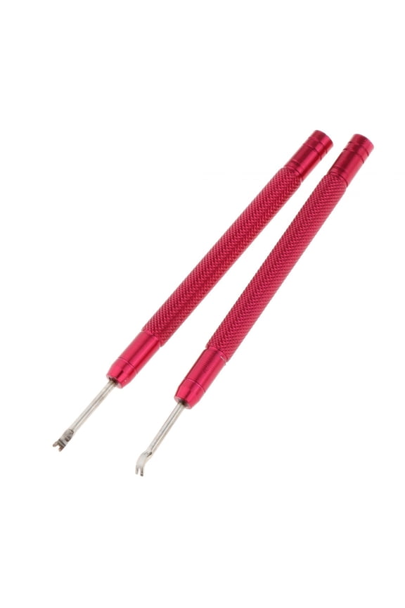 2 Pieces Watch Hand Remover Hand Tool Portable Crafting Watch Modification Watch Red