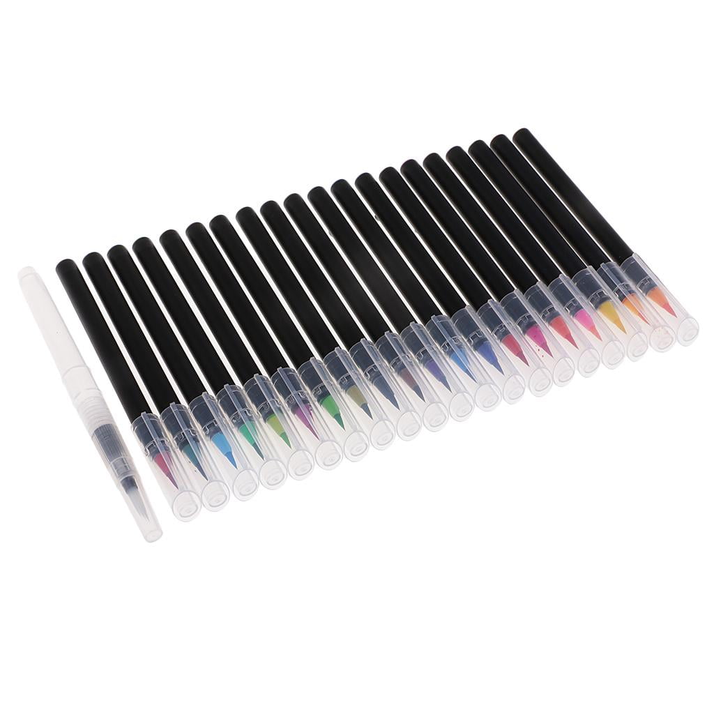 FVDPWYE 2 Pieces/set Watercolor Brush Pen With Flexible Brush Tip, Professional For Drawing, Painting, Coloring, Sketching, Manga, Comic, % Non Toxic