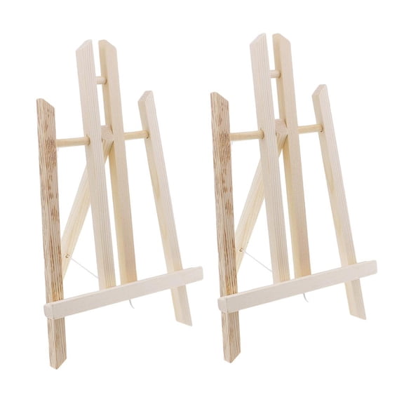 FVDPWYE 2 Set Tabletop Easels, Wood Easel, Mini Easels for Tabletop Painting, Standing