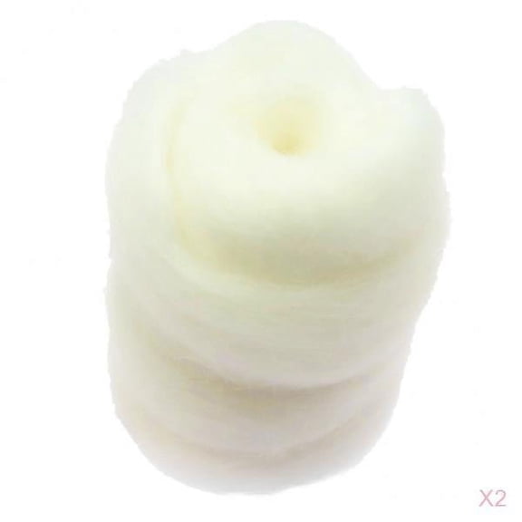FVDPWYE 2 pieces 10g Wool Roving Fiber Hand Crafts for Doll Handmade