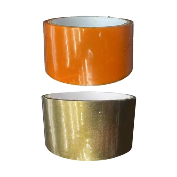 FVDPWYE 2 pieces Funny Sticky Ball Tapes DIY Toy 32.8ft Long Game Decompression Toys Orange Aureate