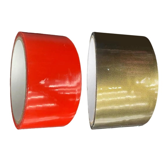FVDPWYE 2 pieces Funny Sticky Ball Tapes DIY Toy 32.8ft Long Game Decompression Toys Red Aureate