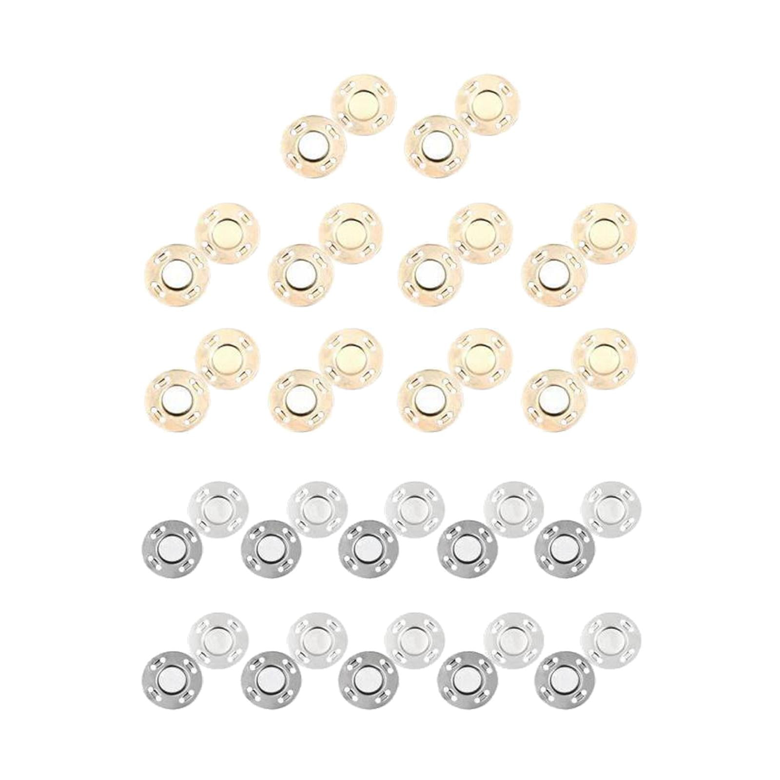 FVDPWYE 20 Pairs Button Clasps Snaps Alloy Knitting Quilting Sewing Pants Jean Coats