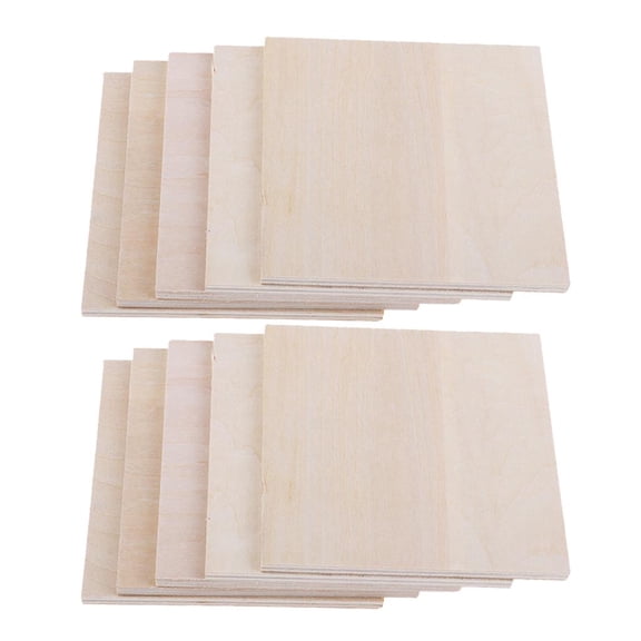 FVDPWYE 20 Pieces Balsa Balsa Wood Sheets for DIY Model Aircraft Boat 200x200x1.5mm
