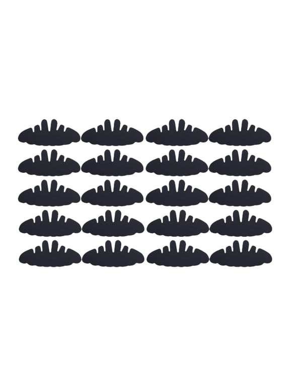 20 Pieces Baseball Cap Inserts Adults Baseball Hat Sweat Liners, for Tennis Caps Black 29cmx12.5cm