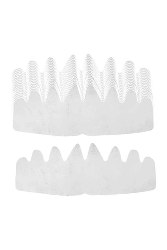 20 Pieces Baseball Caps Inserts Multifunctional Brim Support Hat Sweat Liner White S