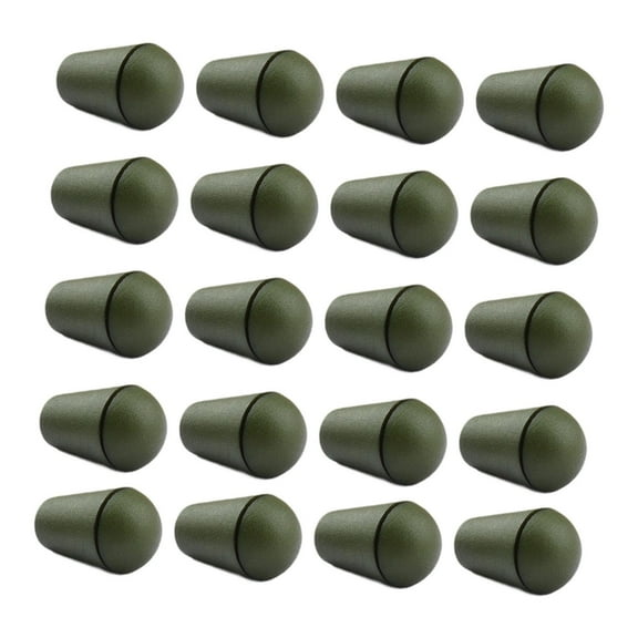 FVDPWYE 20 Pieces Drawstring Stoppers Rope Fasteners Toggle Clip Cord Ends Bell Stoppers Green
