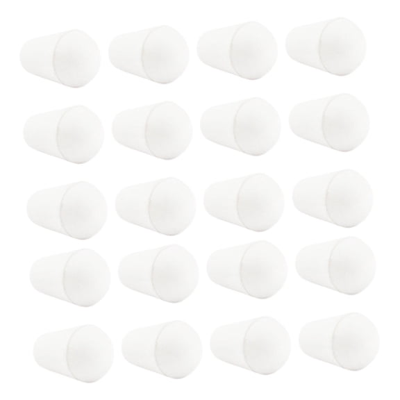 FVDPWYE 20 Pieces Drawstring Stoppers Rope Fasteners Toggle Clip Cord Ends Bell Stoppers White