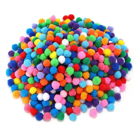 FVDPWYE 200 Pieces Pom Poms Balls Soft pompoms for Decorations Christmas Decor Party Dark Color 1cm
