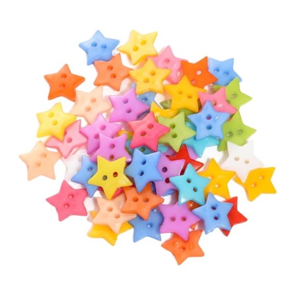 FVDPWYE 200 Pieces Sewing Fasteners Buttons 2 Holes for Gift Doll Clothes DIY Crafts 15mm