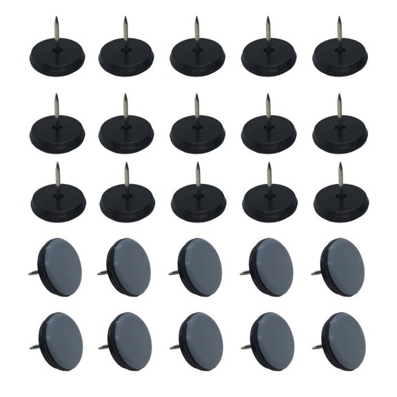FVDPWYE 20Pc Pads Slider Glides for Leg Feet Round 25mm Round 25mm Nail