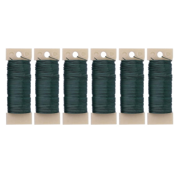 FVDPWYE 230 Yards 22 Green Floral Paddle Wire Lacquered Florist Wire Floristry Wreaths