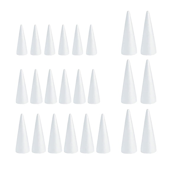 FVDPWYE 24 Pieces Foam Cones for Crafts for Children Kids Party Classroom Activities