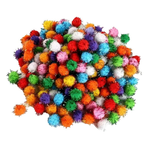 FVDPWYE 240 Pieces Pom Poms Soft pompoms for Holiday Home Decorations Hobby Supplies Style B