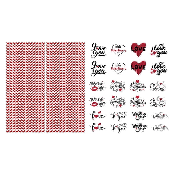 FVDPWYE 24Pcs Valentines Day Paper Straws Disposable Straws Funny 19.5cm Long Valentines
