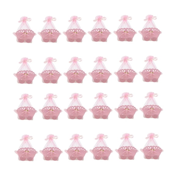 FVDPWYE 24pcs Footprint Box Gift Bags Sweet Candy Present Boxes Baby Shower Party Supply