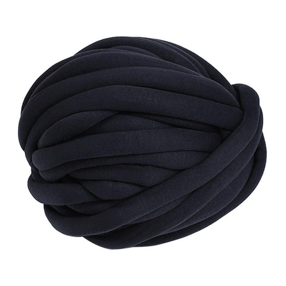 FVDPWYE 25 Meters Chunky Wool Yarn Soft Bulky Arm Knitting Wool Roving Dark Dark Blue